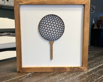 Golf Sign, Golf Ball Sign, Golf Room Decor, Golf Art, Golf Decor for Boys Room, Golf Decor for Nursery, Wall Decor Golf, Boys Room Decor