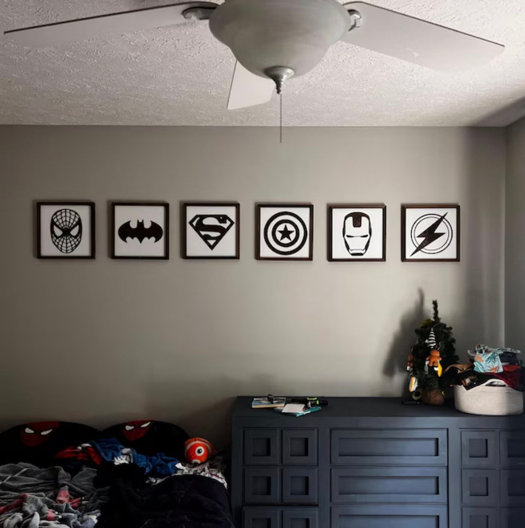 Super Hero Wall Art, Superhero Sign, Playroom Decor, Nursery Decor ...