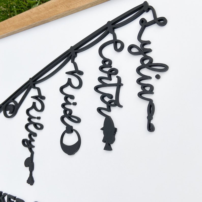 Hooked on Grandpa Sign Gift for Outdoor Grandpa Etsy