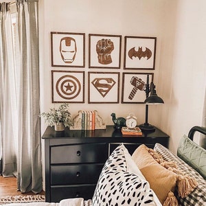 Superhero Sign, Super Hero Wall Art, Boys Room Decor, Nursery Decor, Superhero Nursery, Kids Bedroom Decor, Superhero Decor, Boys Shared