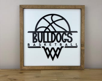 Team Appreciation Sign, Weathered Walnut, Personalized Coaches Gift