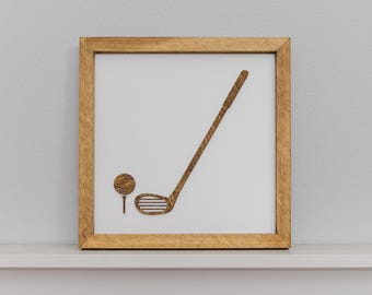 Golf Sign, Golf Ball Sign, Golf Room Decor, Golf Art, Golf Decor for Boys Room, Golf Decor for Nursery, Wall Decor Golf, Boys Room Decor