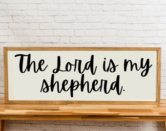 Custom Scripture Wall Art, Framed Wood Sign, Weathered Walnut