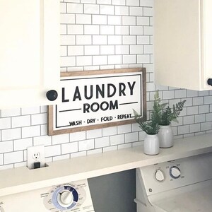 Laundry Art Framed, Laundry Room Sign, Laundry Room Decor, Laundry Room Farmhouse Sign, Modern Farmhouse Home Decor, Laundry Room