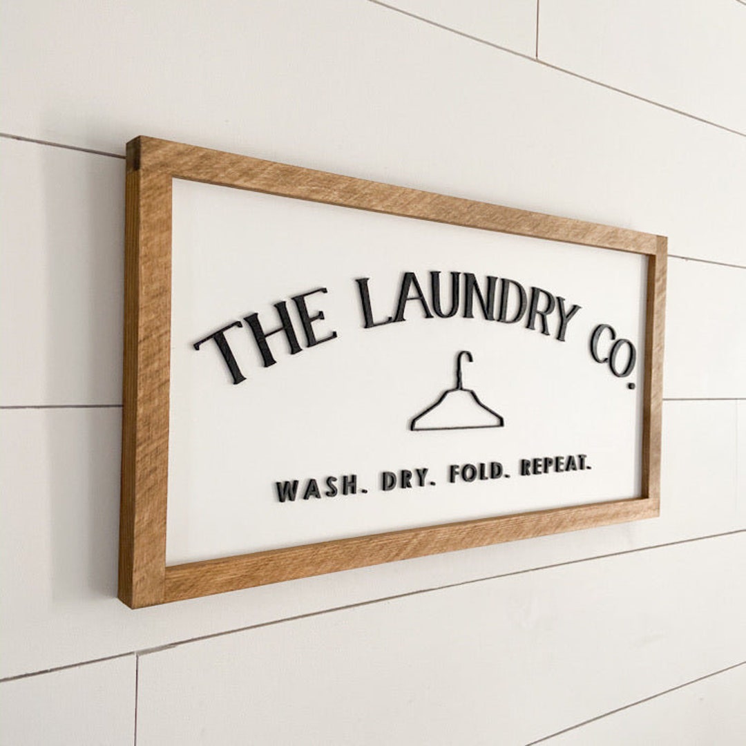 Laundry Room Sign, Modern Farmhouse Laundry Room, Laundry Room Wall ...