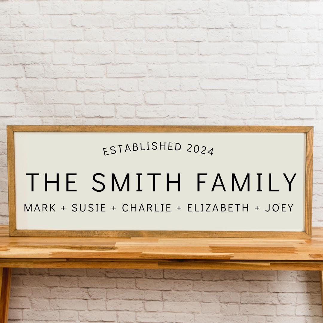 Blended Family Sign, Personalized Family Name Sign, Perfect Blend, New ...