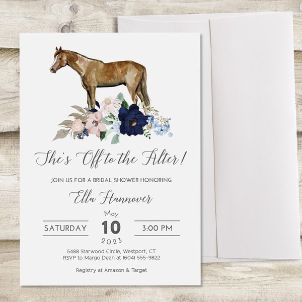 Horse Bridal Shower Etsy