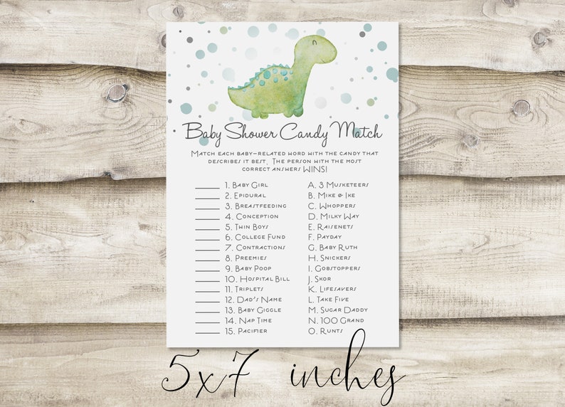 Downloadable File for Candy Match Baby Candy Match Game Digital Download Match Candy to Baby Term Baby Shower Game Baby Sprinkle Game