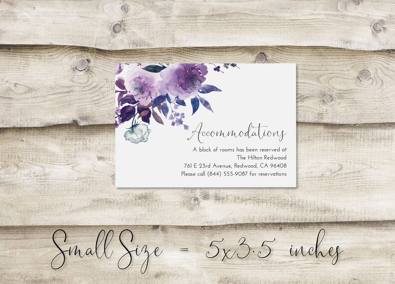 Add a Details Card to Your Wedding Invitation ADD-ON LISTING image 3