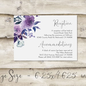 Add a Details Card to Your Wedding Invitation ADD-ON LISTING image 2