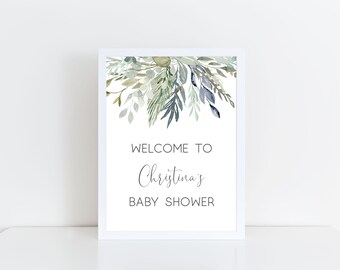 Digital Welcome Sign for Baby Shower, Printable Baby Shower Welcome Sign, Baby Shower Sign