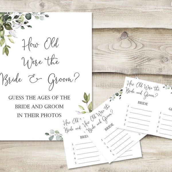 Guess the Brides Age - Etsy