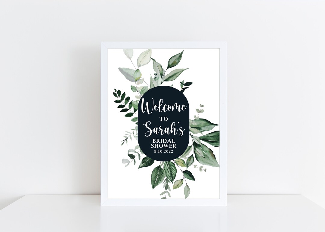 Printed Card Stock Sign for Bridal Shower FRAME NOT INCLUDED