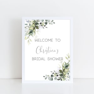 Printed Welcome Card Stock Sign for Bridal Shower (FRAME NOT INCLUDED), Welcome to Baby Shower, Signage for Baby Sprinkle, Drive By Shower