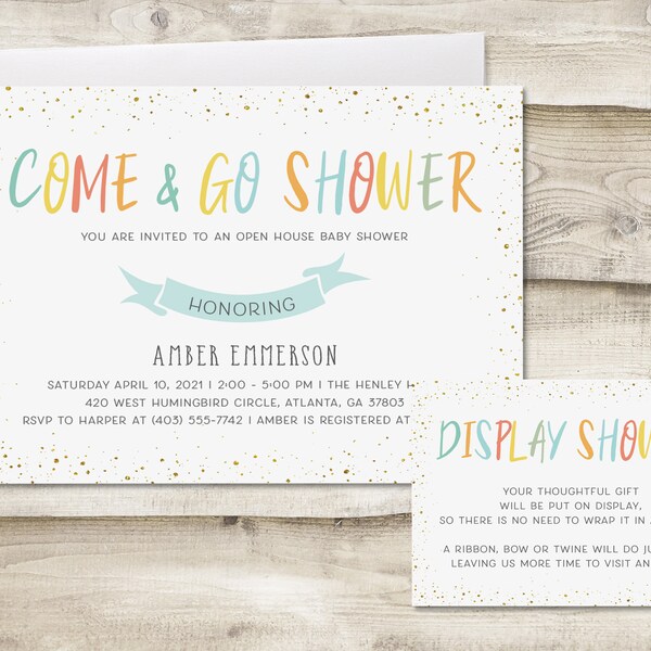 Open House Baby Shower Invitation Etsy