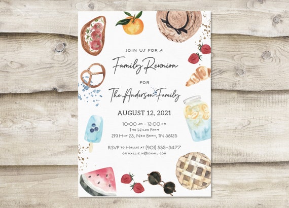 Picnic Family Reunion q Birthday Bash Garden Bridal Etsy 日本