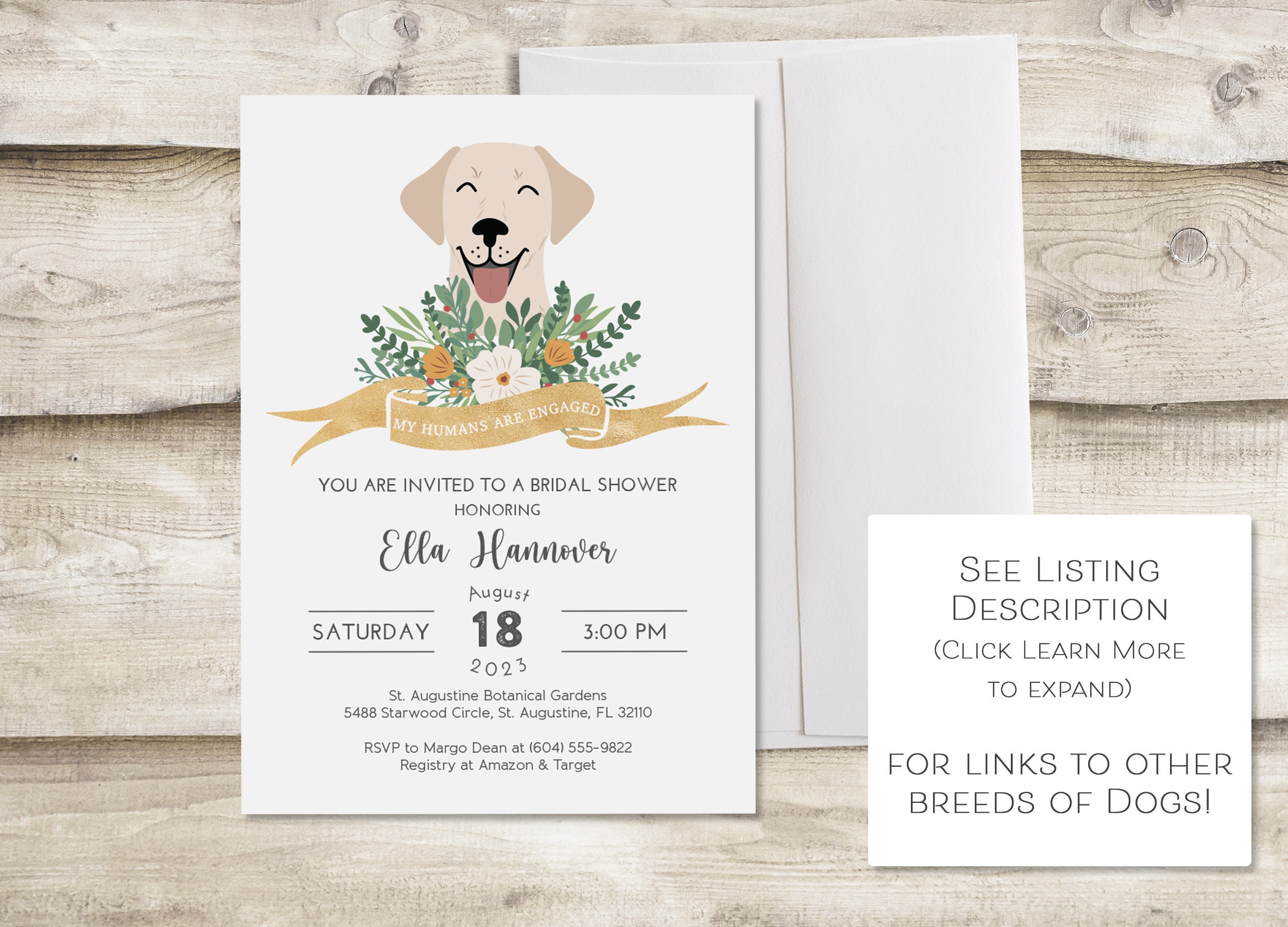 Dog Wedding Invitations