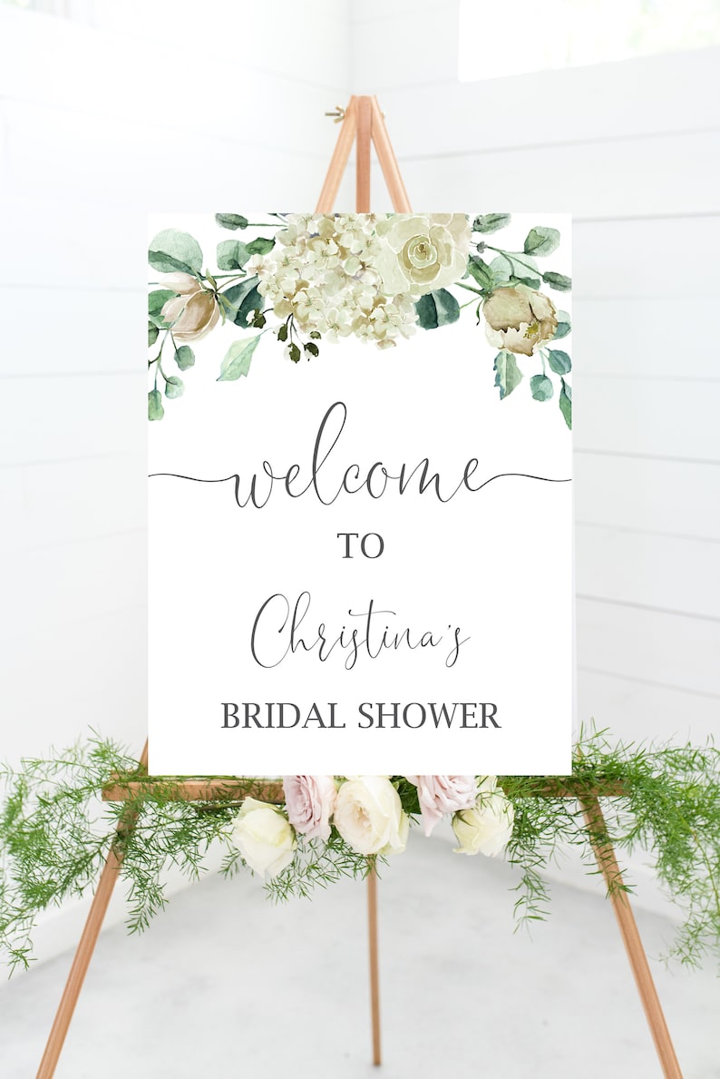 Digital Welcome Sign for Bridal Shower or Baby Shower Printable Wedding Shower Welcome Sign Wedding Welcome Sign Baby Shower Sign