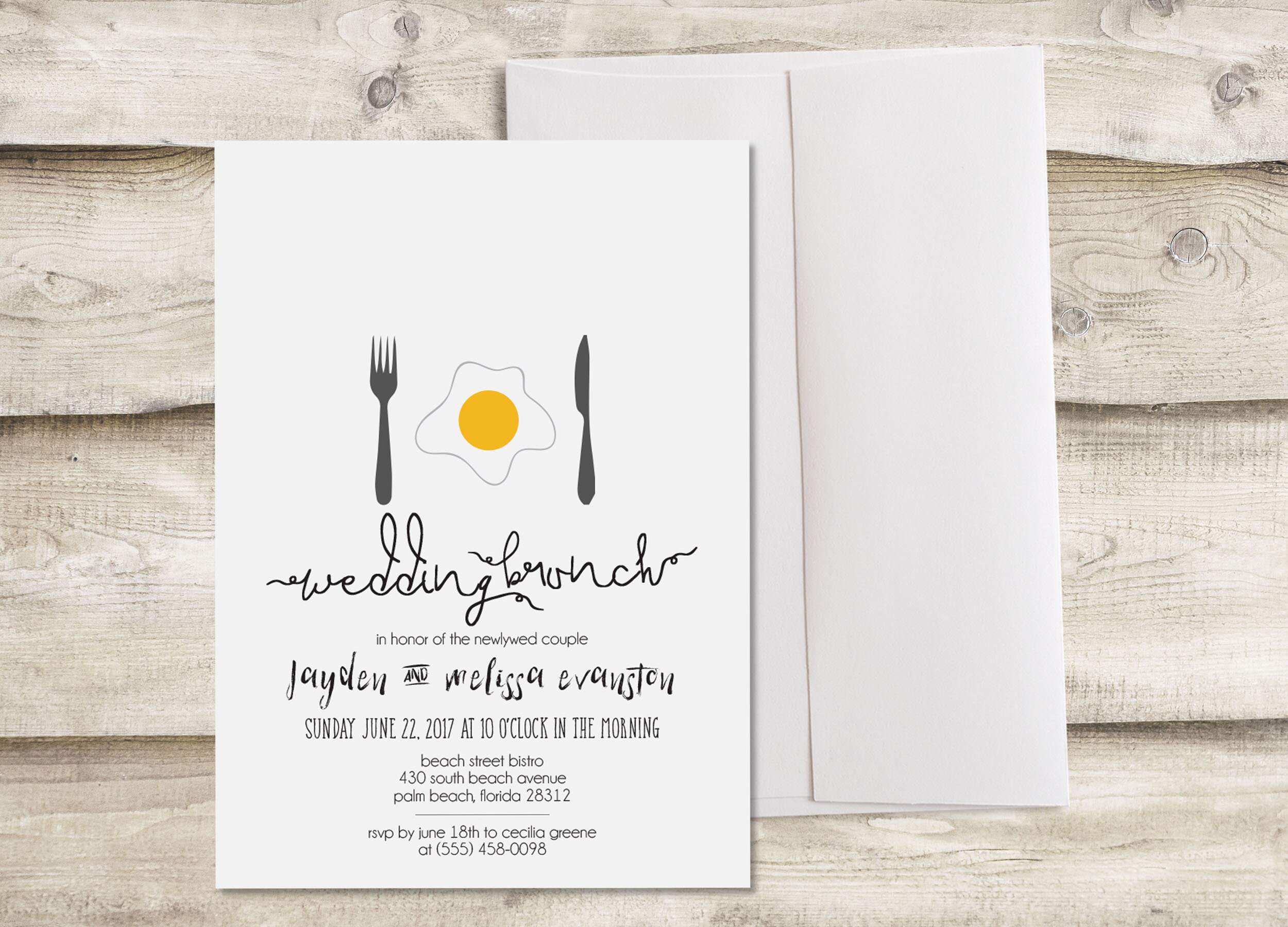 wedding brunch invitation wedding
