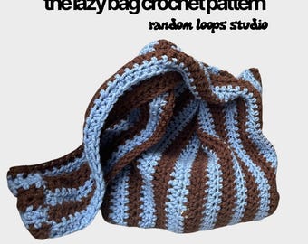 Patrón de ganchillo para bolso Lazy Bag / Bolso de mano grueso (Descarga digital)