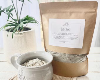 Herbal Detox Bath Soak, Salt & Clay Blend, Magnesium Soak