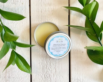 Sinus Relief • Breathe Balm • Organic Menthol Rub • Natural Chest Rub • Congestion Relief • Organic Vapor Rub • Organic Breathe