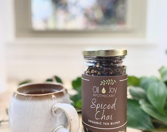 Organic Spiced Chai Tea Blend, Loose Leaf Black Tea