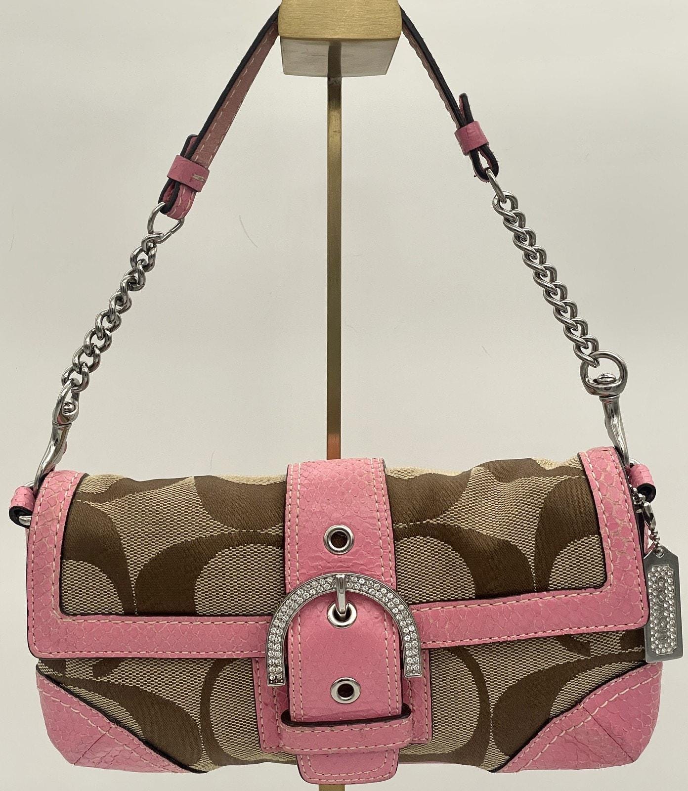 Pink Coach Soho Flap Bag - Etsy