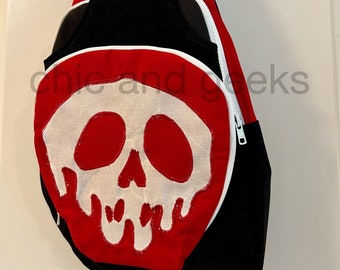 Poison Skull Apple Crossbody Shoulder Bag