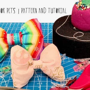 Dog Bow Tie Digital Pattern and Tutorial | Size Small and Large