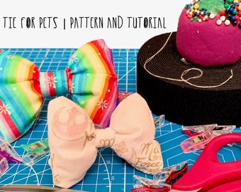 Dog Bow Tie Digital Pattern and Tutorial | Size Small and Large