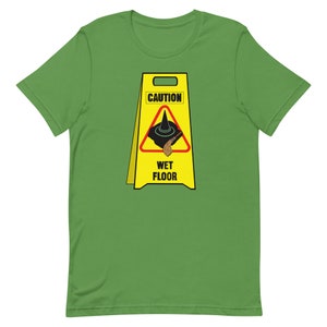 Wicked Witch Melting | Caution Wet Floor Sign | Adult Unisex Oversized Tee-Shirt