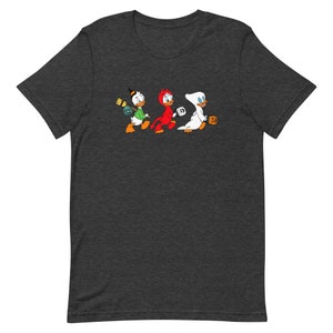 Trick Or Treat Disney Halloween Adult Tee Shirt |  Hand Drawn Cartoon Unisex Adult Tee Shirt