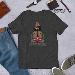 Robin Hood and Snow White Adult Unisex T-Shirt | Cartoon Mashup Comedy Oversized Tee Shirt