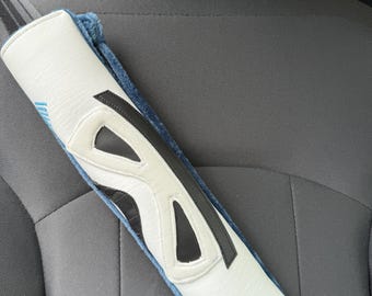 Storm Trooper Inspired Seat Belt Cover: Handmade with Marine Vinyl