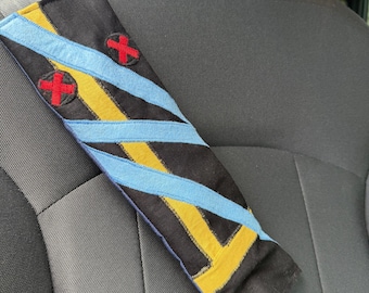 Storm X-Men Comic Seat Belt Cover: Cotton & Felt Pad