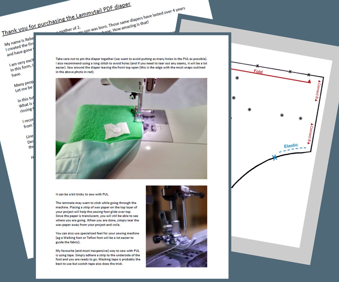 DIY Waterproof Cloth Diaper Etsy