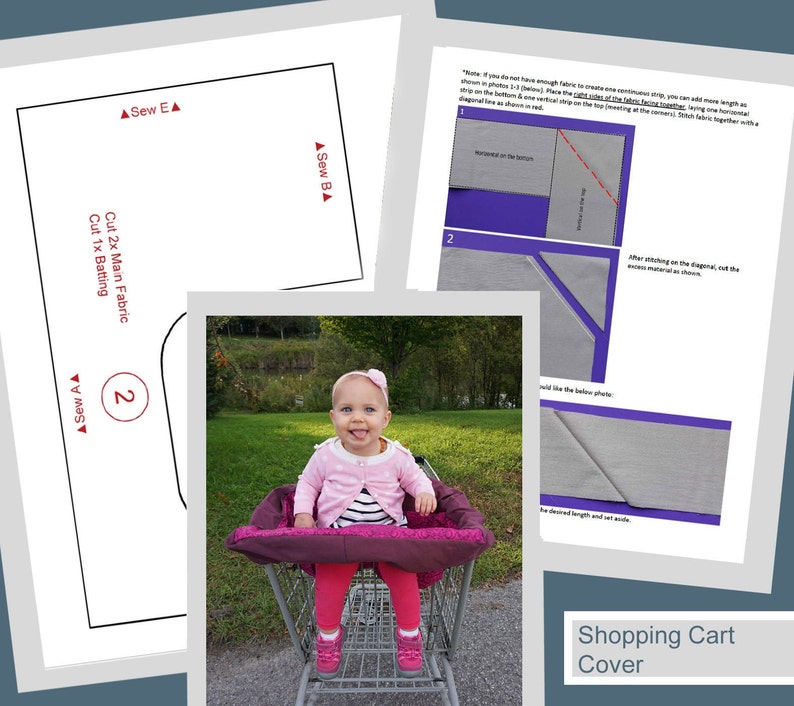 DIY Shopping Cart Cover Etsy