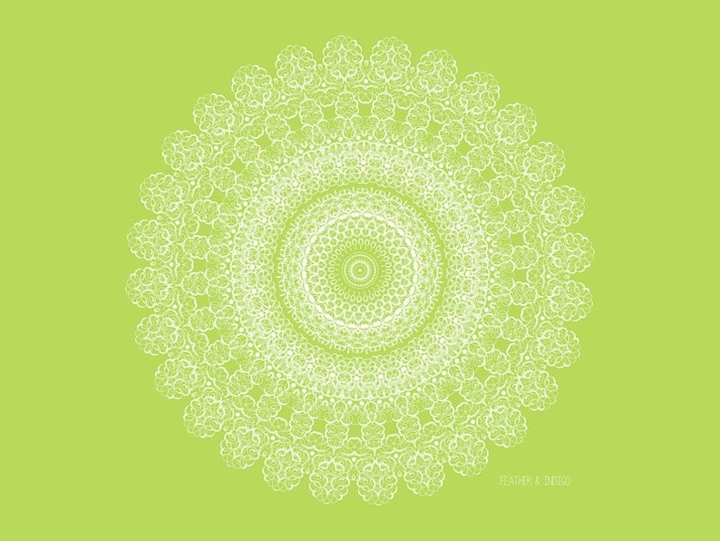 Lime Green Wall Art Set of Three Prints 3 Posters Bohemian Etsy