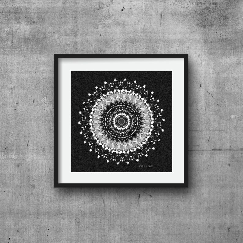 Black and white art unframed print modern wall art home decor Etsy