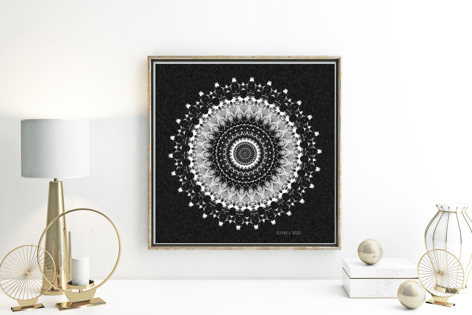 Black and white art unframed print modern wall art home decor Etsy
