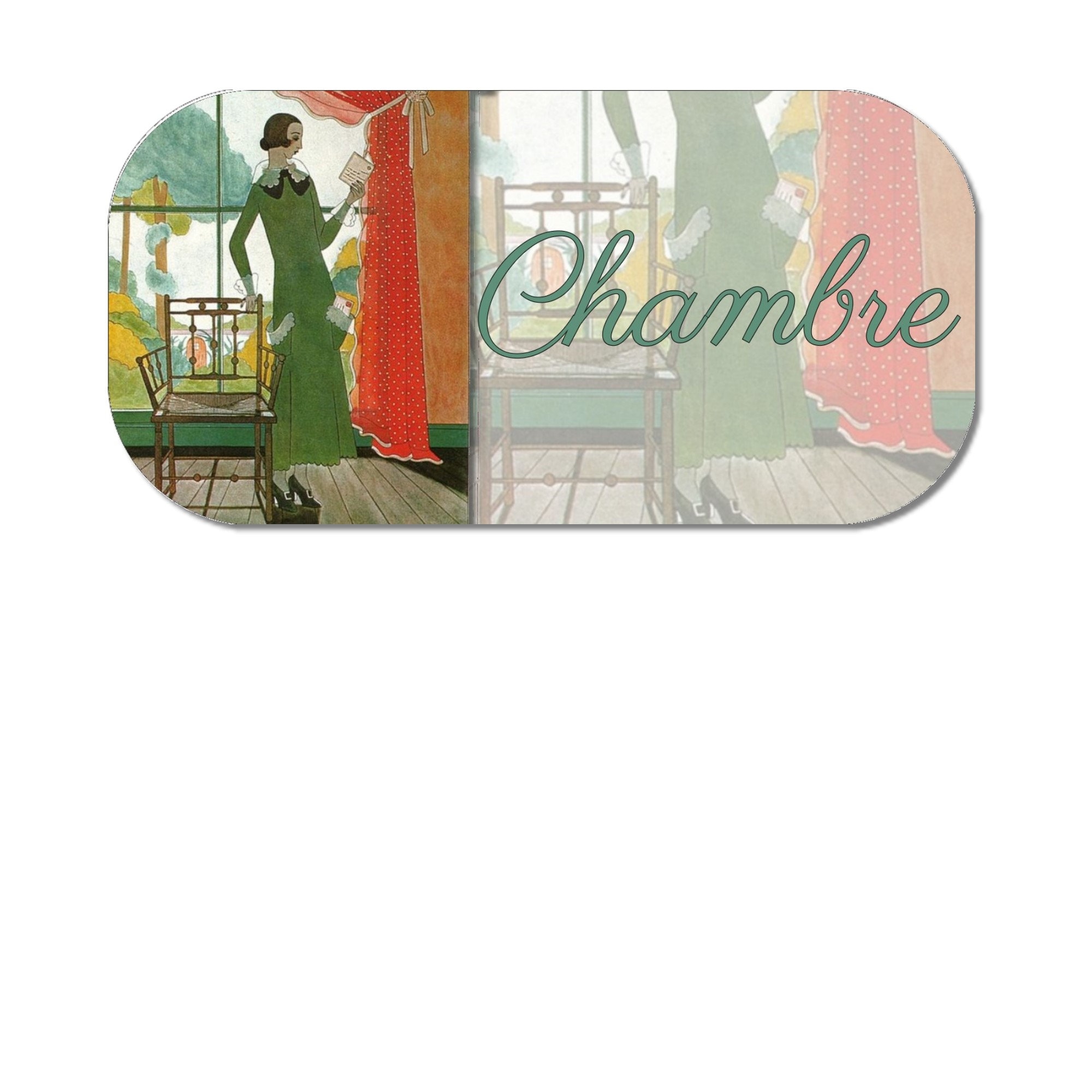 Plaque de Porte Vintage Pour Chambre