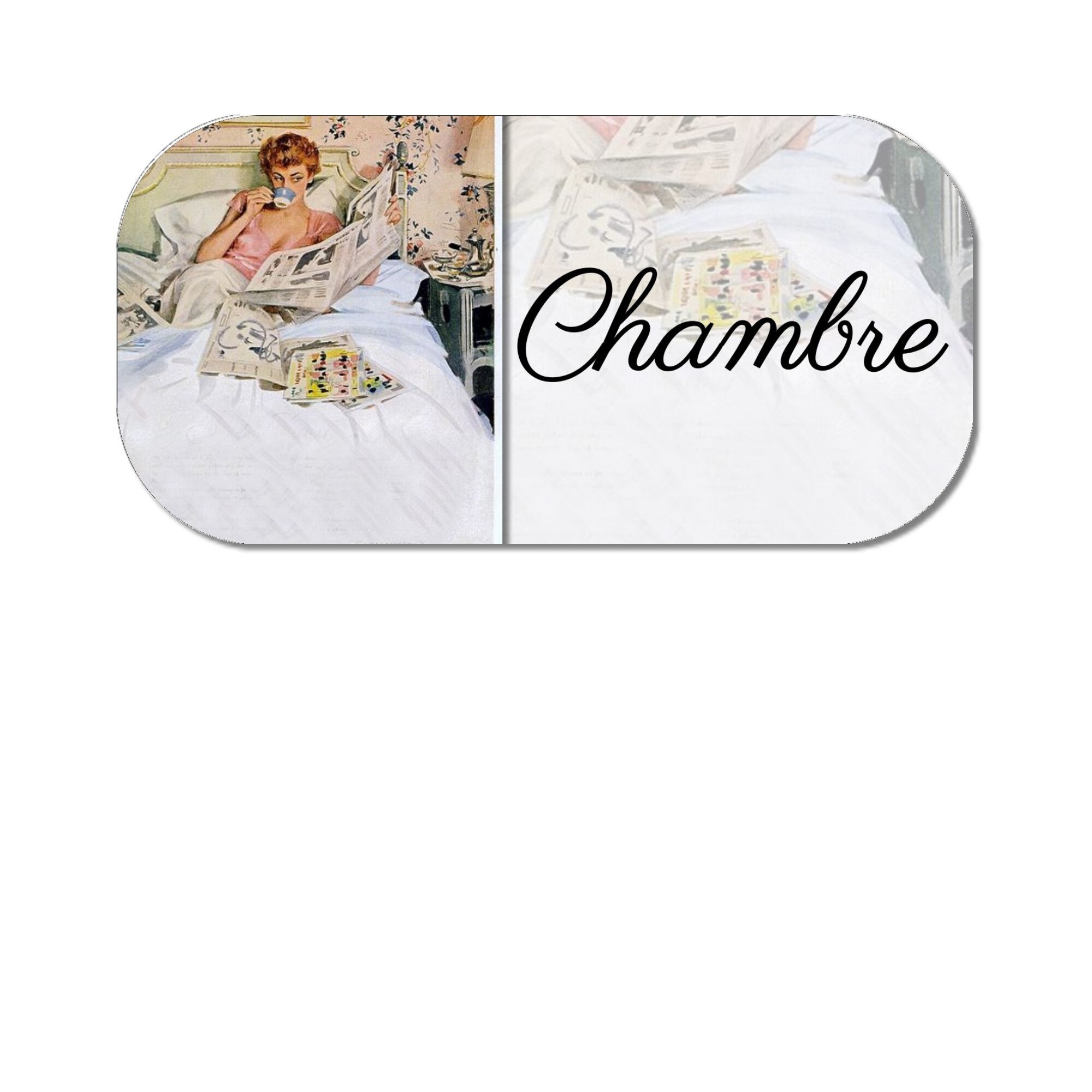 Plaque de Porte Vintage Pour Chambre