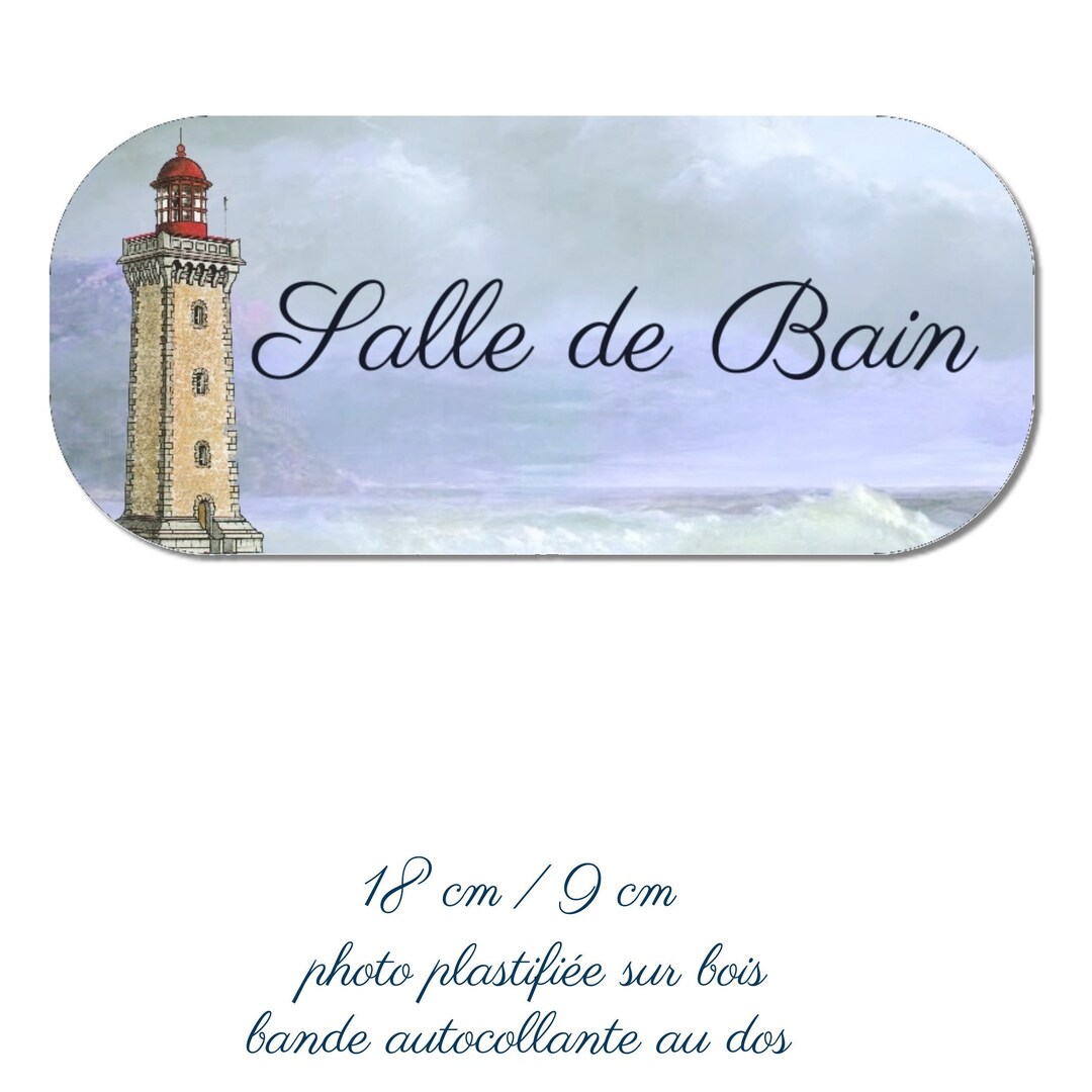 Decorative Wooden bathroom Door Plaque 18 Cm Wide Etsy