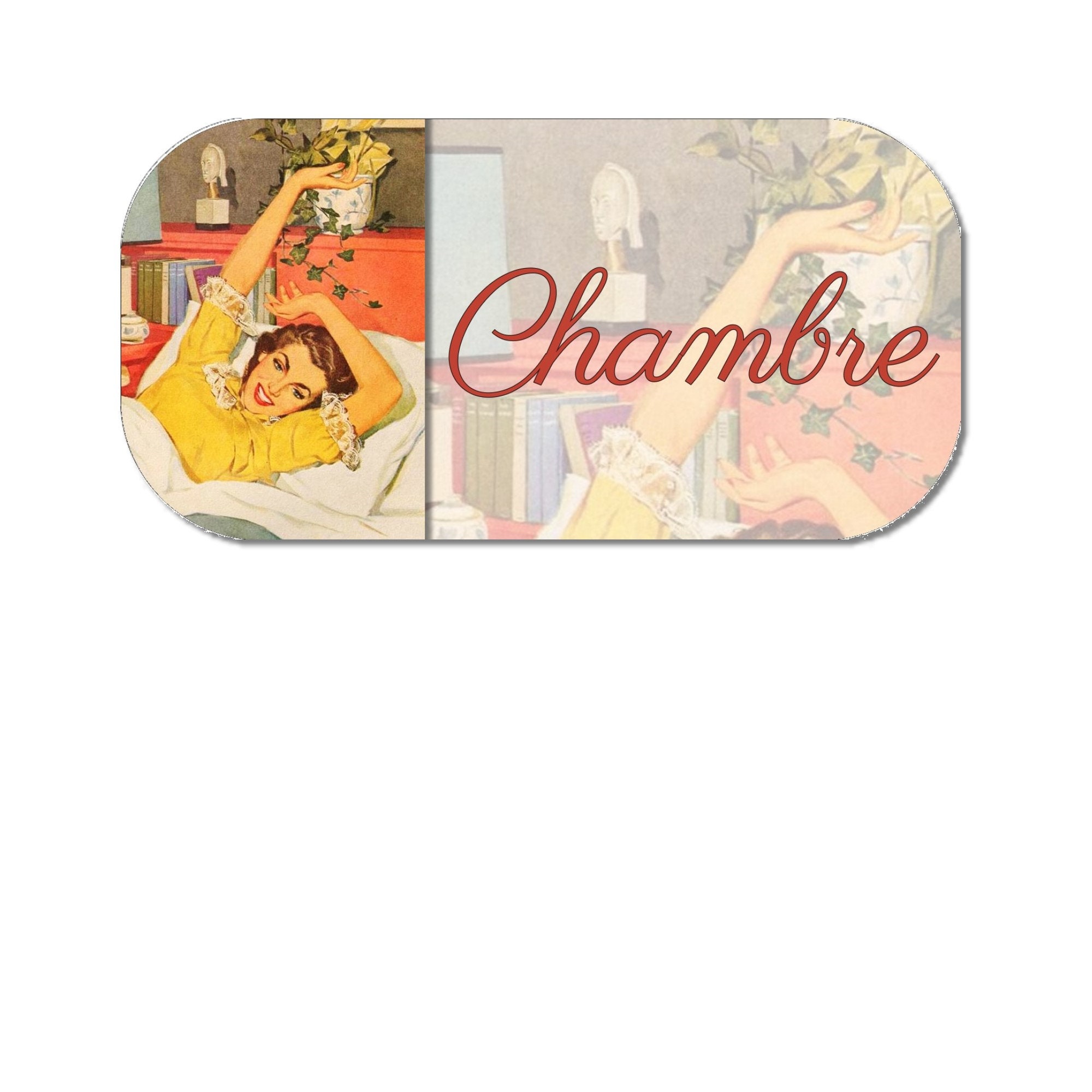 Plaque de Porte Vintage Pour Chambre