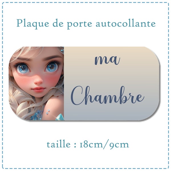 “snow princess” door plaque for girl’s room