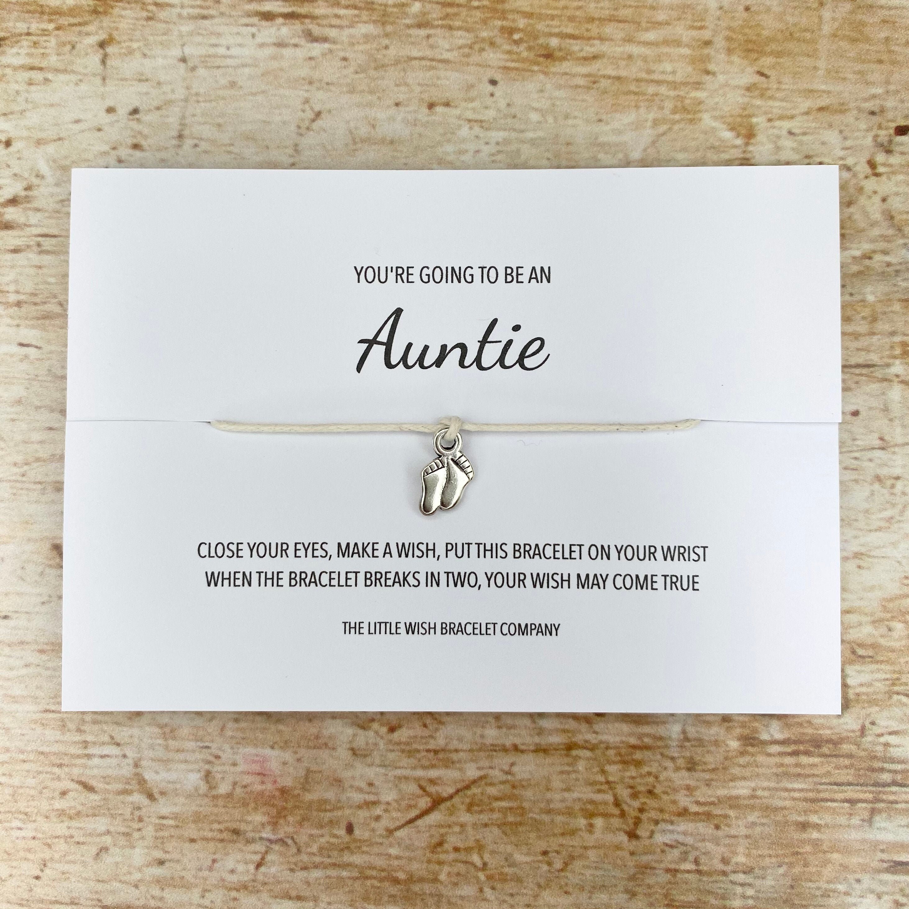 You're Going to Be an Auntie, Aunt, Auntie Uncle Cousin Wish Brac…