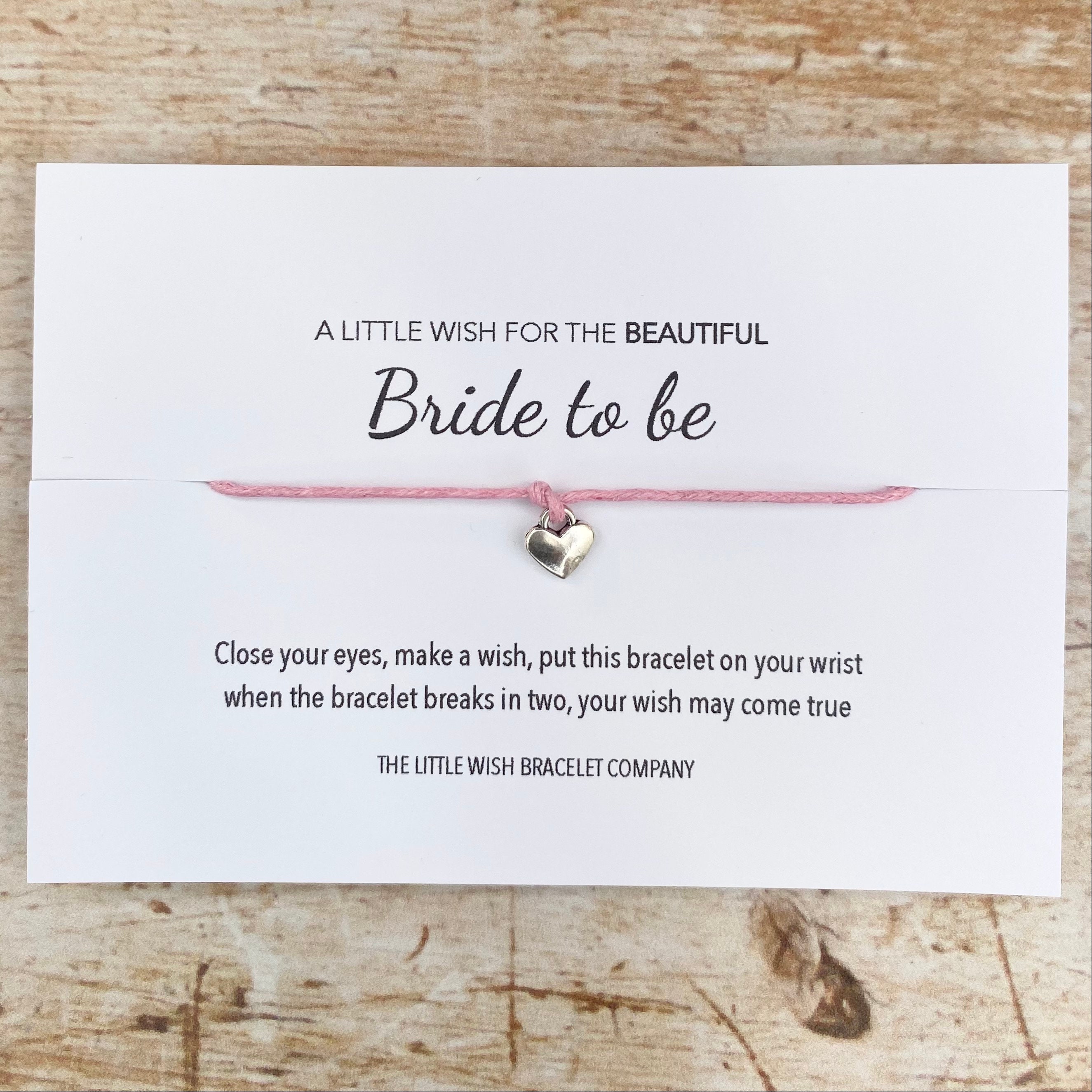 A little wish for the Beautiful Bride to Be Wish Card & Etsy