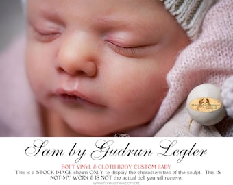 Special Offer ~ Newborn Illusions Reborn Sam by Gudrun Legler  (19"+Full Limbs)