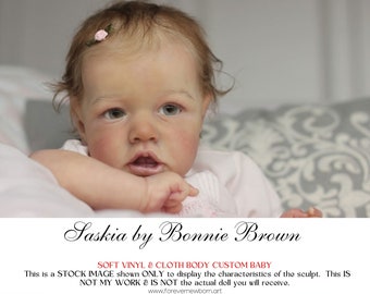 Special Offer ~ Newborn Illusions Reborn Saskia by Bonnie Brown  (22"+Full Limbs)
